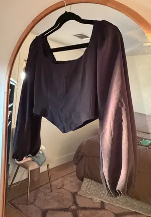 Abercrombie Black corset top thumbnail 1