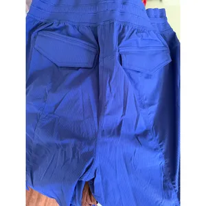 Lululemon Blue Ribbed Cargo Wide Leg Pants Size S thumbnail 5