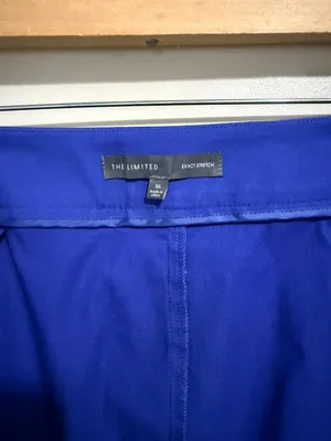 The Limited Exact Stretch Pencil Skirt Royal Blue Knee Length Midi Sz 16 Office thumbnail 3