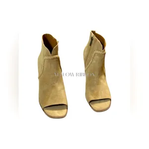 🆕. Lucky Brand | Lureli Peep-Toe Wedge Booties | Taupe | Size: 8 thumbnail 5