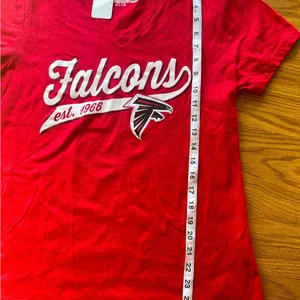 National Football League Team Apparel Atlanta Falcon’s Women’s T-Shirt with a V Neck in a size Large thumbnail 7