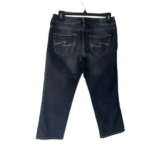 Silver‎ Jeans Women's Size 26 Aiko Capri Dark Wash Western Jeans thumbnail 4