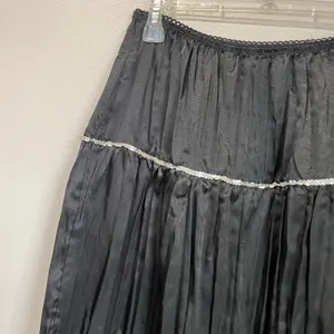 Y2K My Michelle Black‎ Tiered Midi Skirt Fairy Grunge Whimsigoth Size M thumbnail 5