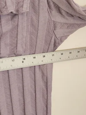 We The Free Light Purple Tonal Stripe Shirt Size Small thumbnail 6