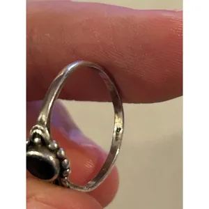 Ring band 925 sterling silver unique rare size 6 thumbnail 3