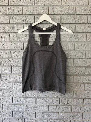 Lululemon Swiftly Tech Racerback Tank Top 2.0 *Waist Length Size 6 Grey thumbnail 4