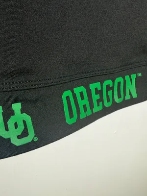 Zoozatz Oregon University Black & Green Sports Bralette Small thumbnail 2