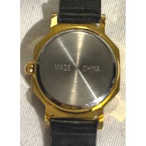 Gold Tone Black Accent Women's Quartz Fashion Watch with Rhinestone‎ Detail thumbnail 5