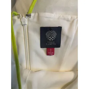 Vince‎ Camuto Off White Chiffon Pencil Mini Dress Size 2 thumbnail 2