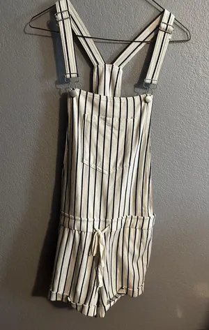 Altar'd State Striped Romper thumbnail 1