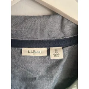 L.L.Bean Mint Green Quarter Zip (Buttons) Pullover Collared Nautical Preppy M thumbnail 2