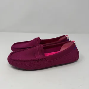 Rothy's The Driver Penny Loafer Sangria Purple Pink Sustainable Women Size 7.5 thumbnail 3