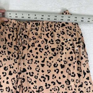 Victoria's Secret Heavenly by Womens Leopard Heart Print Pajama Top Tan Large‎ thumbnail 14