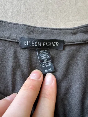 Eileen Fisher Mandarin Collar Button-Front Oversized Midi Dress thumbnail 10