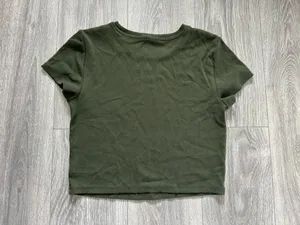 Gap Modern Rib Crop T-shirt Size Large thumbnail 3
