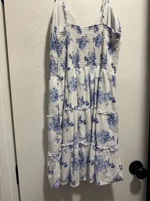 Justify White dress with blue flowers thumbnail 2