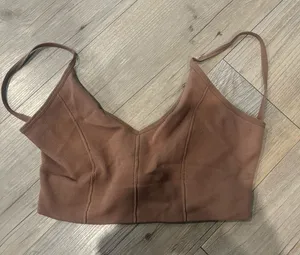 brown tank top thumbnail 1