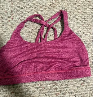 Lululemon Energy Bra Rio Mist Pink Paradise Red Grape Pink Paradise - Size 8 thumbnail 1