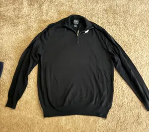 Jos. A. Bank Men's Black Quarter Zip-Up Sweater thumbnail 1