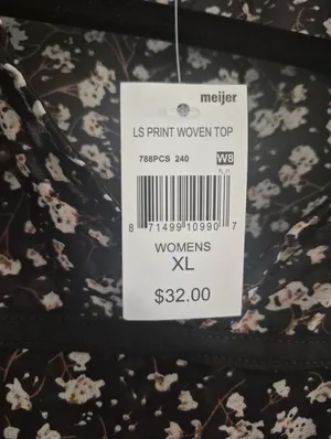 Ava James Floral Mixed-Print Boho summer long sleeve bohemian Blouse size XL NWT thumbnail 4