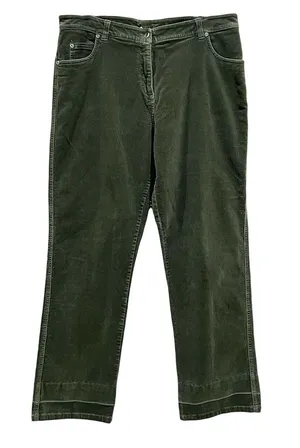 Woolrich Light Olive Green High Rise Corduroy Pants Size 14 thumbnail 1