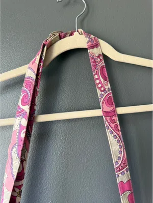 Vera Bradley Quilted Crossbody Bag in Pink Paisley Pattern thumbnail 5