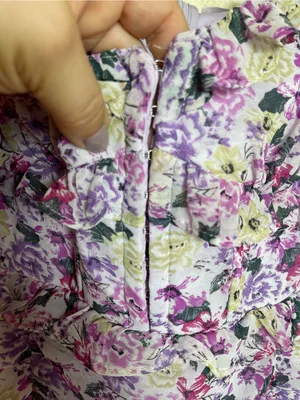 ASTR The Label Floral Ruched Puff Sleeve Mini Dress Purple Sz L Fairy Whimsical thumbnail 15