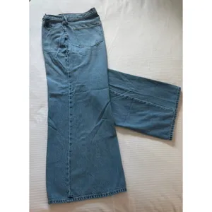 Abercrombie & Fitch High Rise Wide Leg Jeans Medium Wash Size 16 Regular thumbnail 9