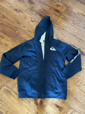 Quicksilver navy blue hoodie thumbnail 1