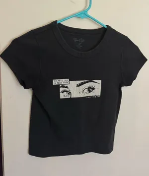 Brandy Melville Top Crop Black thumbnail 1