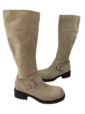 -J. Crew Boots Womens Size 9 Suede Leather Mid Calf Quiet Luxury Old Money Italy thumbnail 4