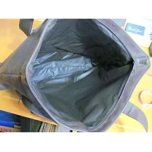 Faux Leather PVC Laptop Organizer Travel Book Bag thumbnail 4