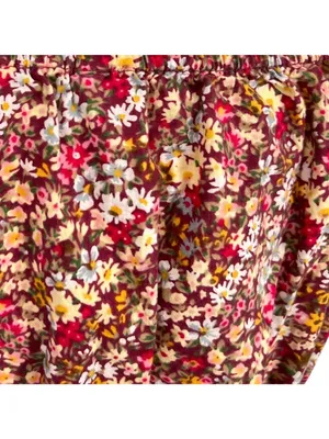 Sim & Sam Floral Off-Shoulder Puff Sleeve Crop Top Size XL thumbnail 6