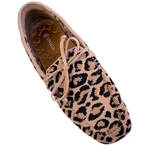VIVAIA Jackie Square Toe Loafers Animal Print Size 9.5 Slip On Flats thumbnail 6