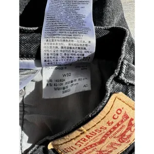 Levis 501 Black‎ Cutoff Shorts Pre OwnedJunior Size 32 thumbnail 6