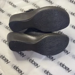Canyon River Blues Brown Leather Slip on Clogs Womens Size 9M Comfort Mule Shoes thumbnail 6