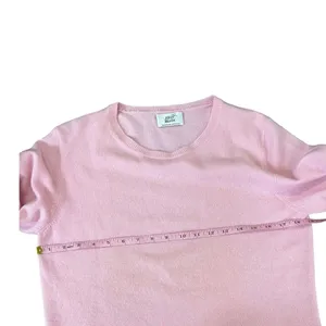 Alba Moda 100% Cashmere Sweater Pink Crewneck Lightweight Soft Knit M thumbnail 6
