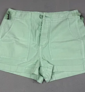American Eagle High Rise Shorts Womens 4 Mint Green Cotton Utility Preppy thumbnail 1