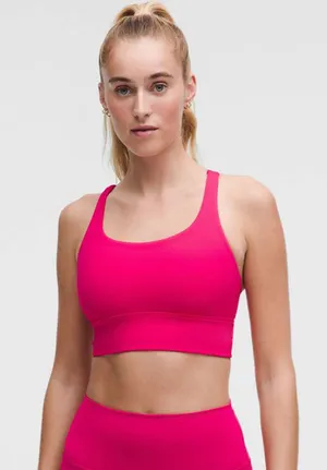 Lululemon Energy Longline Bra *Medium Support, B–D Cups Passionate Size 4 thumbnail 1