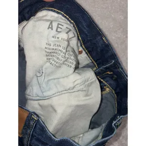 AE 77 American Eagle Dark Wash Stovepipe Women's Jeans Size 12 Reg thumbnail 7