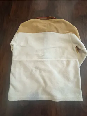cotopaxi Cream, Tan & Black Half-Zip Fleece Pullover thumbnail 4