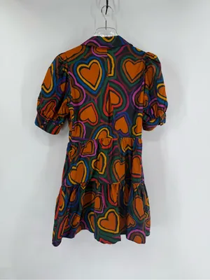 FARM‎ Rio Short-Sleeve Bow-Front Mini Dress size medium thumbnail 4