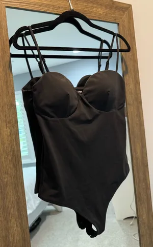 Express Black Corset Bustier Bodysuit thumbnail 2