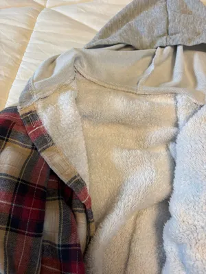 Shein Hooded Flannel thumbnail 3