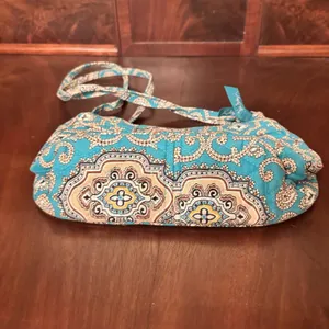 Vera Bradley Frannie Hipster Crossbody‎ Bag Totally Turquoise Paisley thumbnail 5