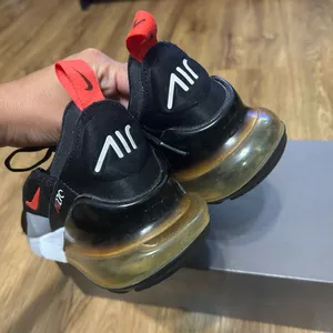 NIKE Air Max 270 Black/Bright Crimson-hyper Crimson lace up shoes sneakers thumbnail 4