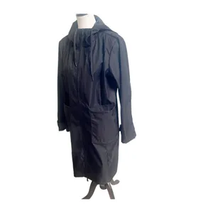 Bernardo Hooded Rain Coat Womens Medium Black Waterproof Full Zipper Gorpcore thumbnail 2