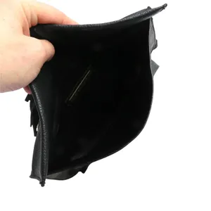 Anthropologie Dreia Envelope Crossbody Bag Black Medium Bag Tassel Faux Leather thumbnail 6