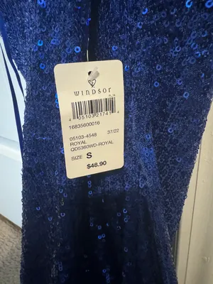 Blue Sparkle Mini Dress thumbnail 5