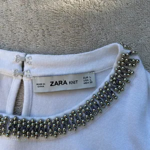 Zara White Short Sleeve Knitted Top minimalist career elegant Classic Old Money thumbnail 5